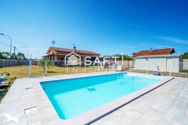 Maison rénovée 136 m2 +piscine + garage sur 1500m2
