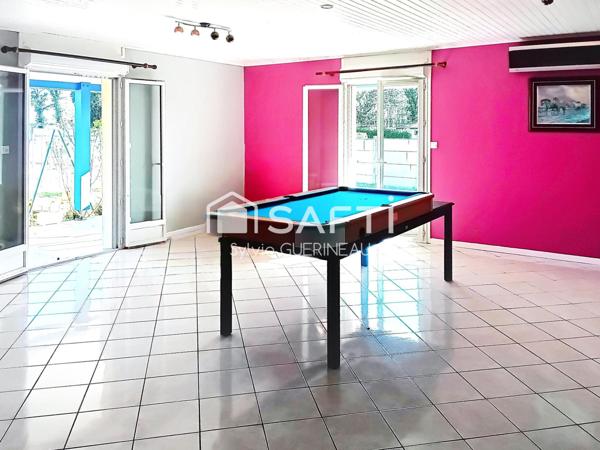 Maison rénovée 136 m2 +piscine + garage sur 1500m2
