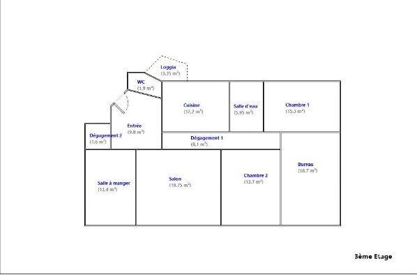 Appartement 9 pièces de 215 m² à Strasbourg (67000)