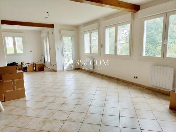 Maison de 198m2 comprenant deux appartements sur parcelle arborée de 643m2 Le Cheylard (07160)