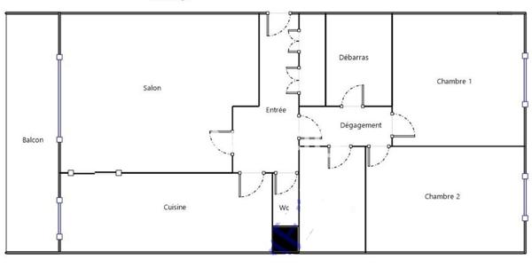 Appartement 3 pièces - 66 m² Exclusivité efficity