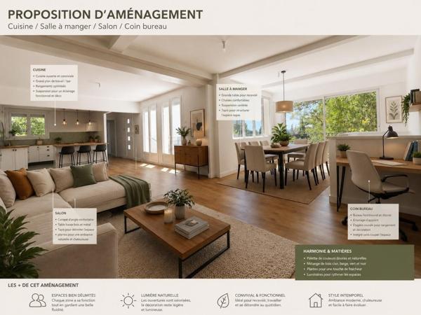 5 chambres + studio et jardin dans secteur prisé