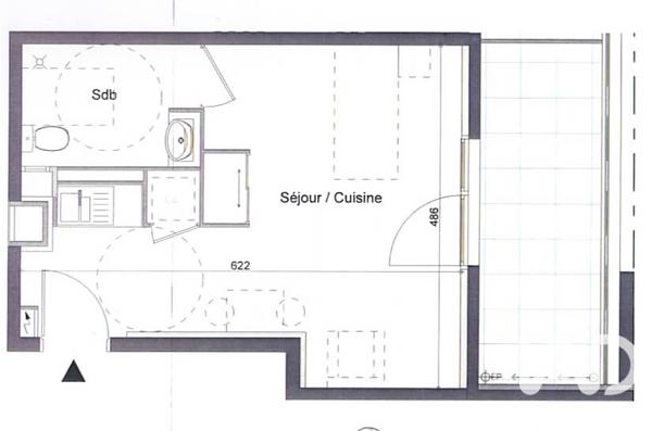 Studio à vendre 26 m² Lyon 8