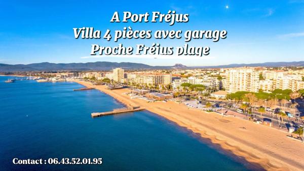 À vendre Maison F4 au calme, à pied des plages et des commerces - Port Fréjus (83600)