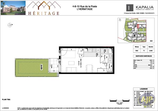 Vente appartement L Hermitage : 168 000 € - AJP Immobilier Pacé