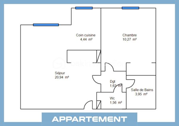 Appartement de 42,79 m²