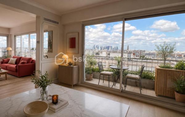 *** SOUS OFFRE ***
AVENUE DE WAGRAM - PARIS XVIIème
*** SOUS OFFRE ***
T3 LUMINEUX et traversant de 101, 23 m2 carrez dans une copropriété avec gardien, sécurisée et très bien entretenue. Au 10ème étage sur 11 avec ascenseur.
Une vaste entrée de 11,7 m2 avec de nombreux rangements dessert : 
une pièce de vie séjour/salle à manger de 43,8 m2 avec son balcon attenant, baignée de lumière avec VUE PANORAMIQUE sur Paris à 210 degrés (exposition Sud- Nord/Nord Est).
Exposée Est, sur cour : une cuisine fermée, aménagée et équipée de 9,5m2.
Deux chambres de 13 et 11 m2 avec rangements. La chambre de 11 m2 possède sa salle d'eau privative de 3 m2.
Une salle d'eau de 5,7 m2 avec toilettes, sèche-serviettes et un espace rangements/buanderie toute hauteur.
Toilettes séparées de 2m2.

Une cave de 6 m2 vient compléter le bien.

Pas de travaux à prévoir. DPE D. Double vitrage structure aluminium. Chauffage au sol (collectif). Climatisation
A 140 mètres du métro ligne 3 station "Wagram"
Bus 31, 20, 163.
3 photos générées par IA

Pour davantage d'informations, photos/vidéos ou pour programmer une visite ensemble 7j/7, n'hésitez pas à me contacter : 0630602593
