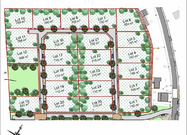 Terrain à vendre    750 m2 Saugnac-et-Cambran