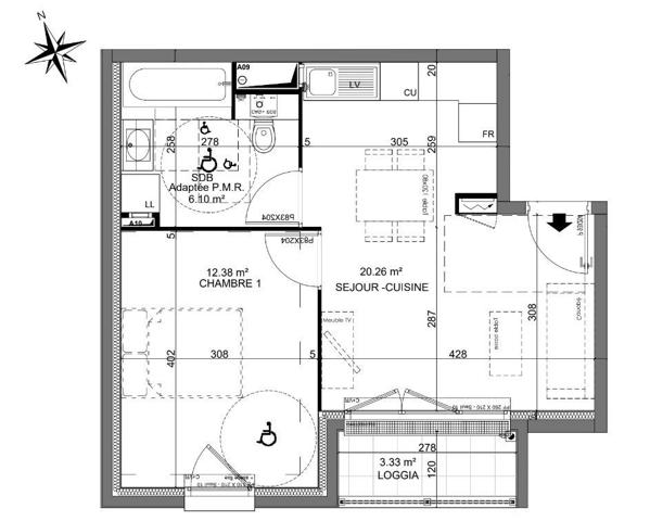 Appartement à vendre 2 pièces 39 m² Melun