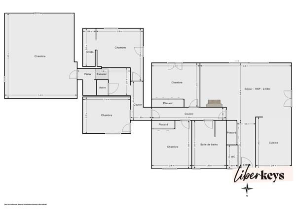  Maison  de  134 m² sur 1200 m² de terrain plat,  clôturé et arboré.                                              