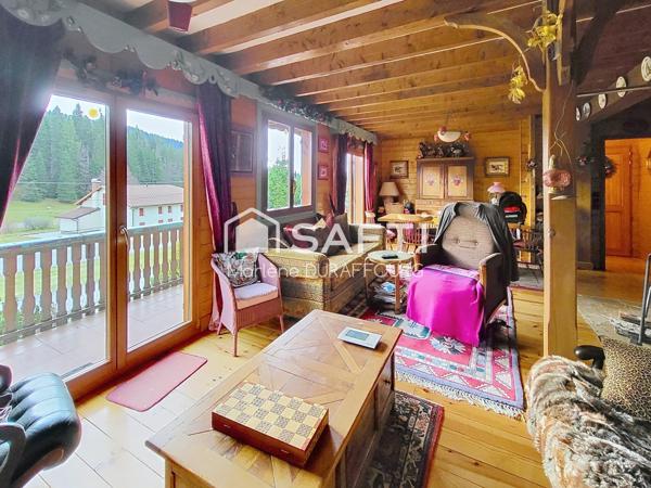 Chalet bois proche des stations de ski