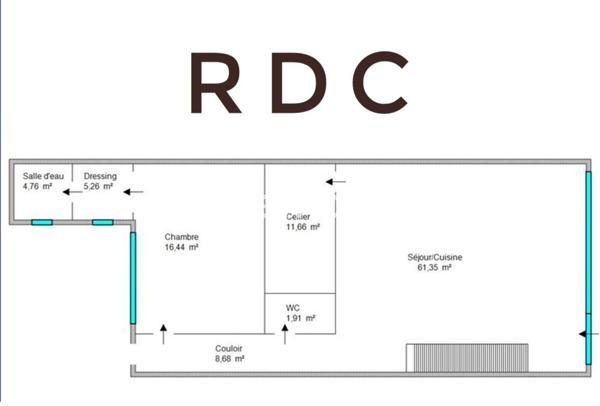 Loft 5 pièces - 176 m²