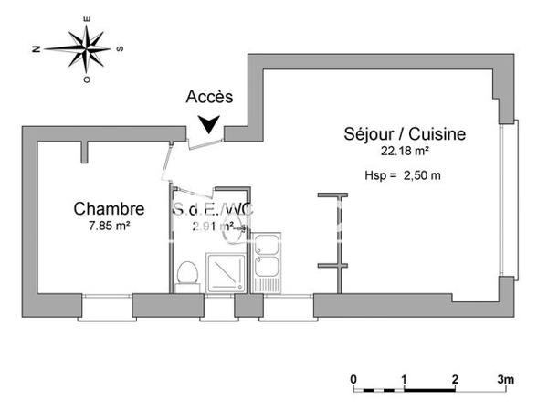 Location Appartement 2 pièces 32.94 m² - 46 RUE DE LA MARINADE Canet En Roussillon 66140