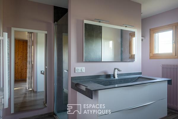 Chalet familial avec piscine dans son hameau