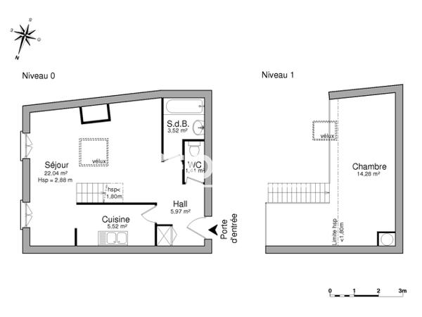 Location Appartement 2 pièces 52.74 m² - Nancy 54000