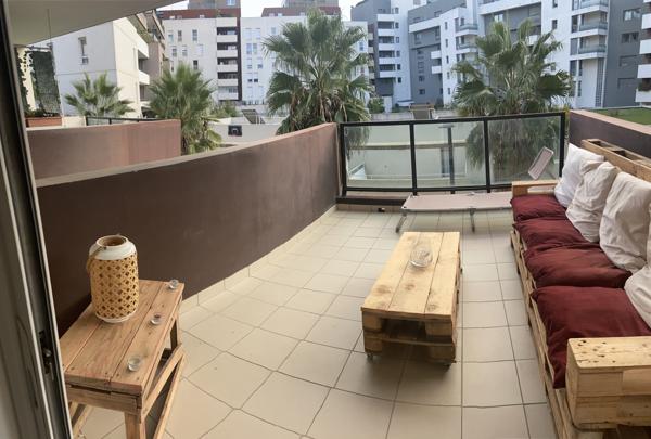 Montpellier (34000) À louer – T2 55 m² avec terrasse et parking – Port Marianne