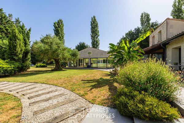 Maison de famille et son parc arboré