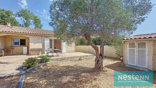 ISTRES, Maison de plain-pied, 98m², Type 4, 3 chambres, deux terrasses, jardin et double garage