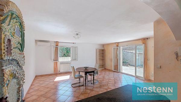 ISTRES, Maison de plain-pied, 98m², Type 4, 3 chambres, deux terrasses, jardin et double garage