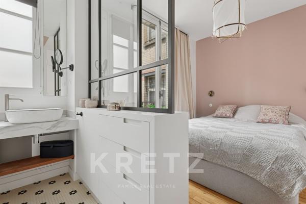 Élégant duplex avec balcon, au calme, à Passy