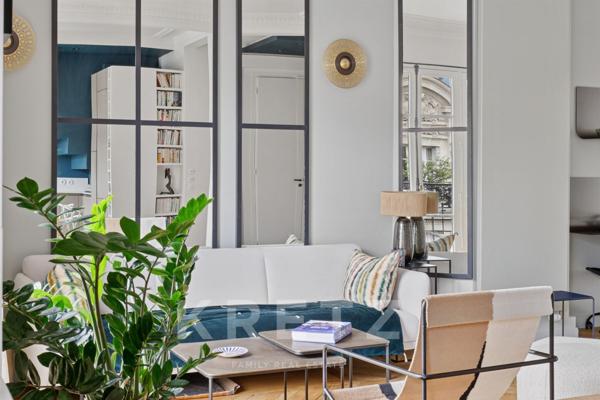 Élégant duplex avec balcon, au calme, à Passy