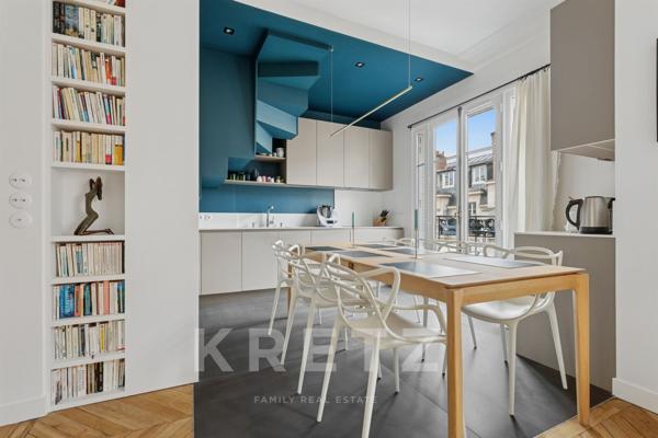 Élégant duplex avec balcon, au calme, à Passy