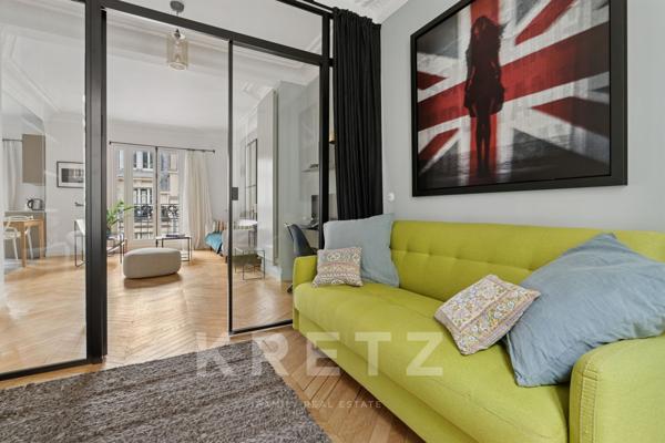 Élégant duplex avec balcon, au calme, à Passy