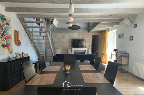 Maison rénovée 4 chambres + 1 bureau Iteuil (86240)