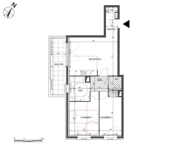 Appartement à vendre 3 pièces 60 m² Saint-Ouen-sur-Seine