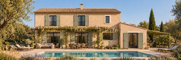 Terrain à bàtir de 827 m² avec projet de maison avec piscine