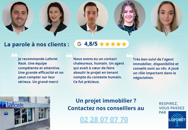 Location appartement près de Rezé - 3 pièce(s) - 62 m² - 622 € / mois