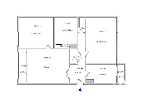Appartement à vendre 4 pièces 83,55 m² Lyon 8