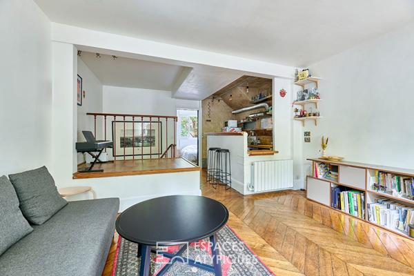 Duplex lumineux et traversant Proche Bercy