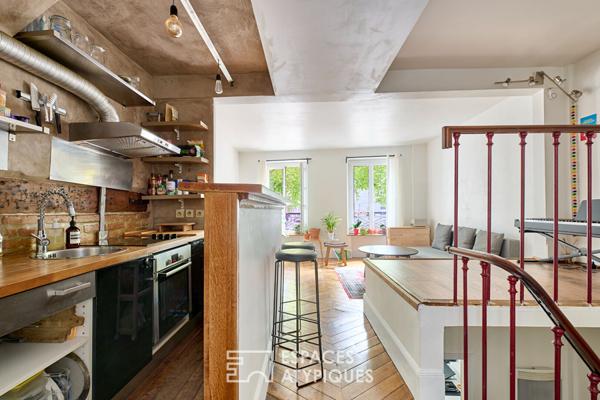 Duplex lumineux et traversant Proche Bercy