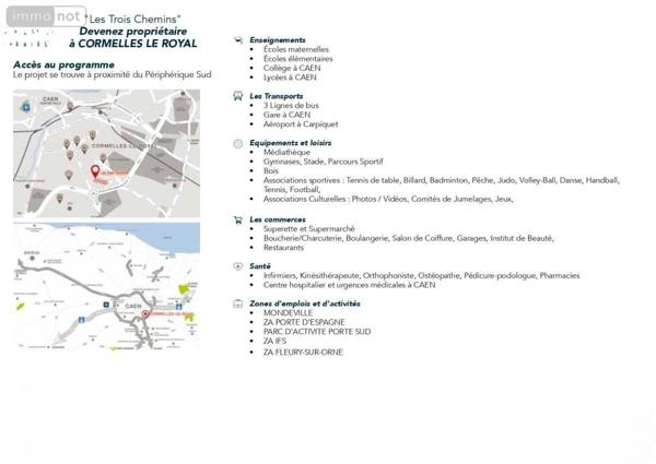 Appartement à vendre à Cormelles-le-Royal dans le Calvados (14123), ref : 14096-938