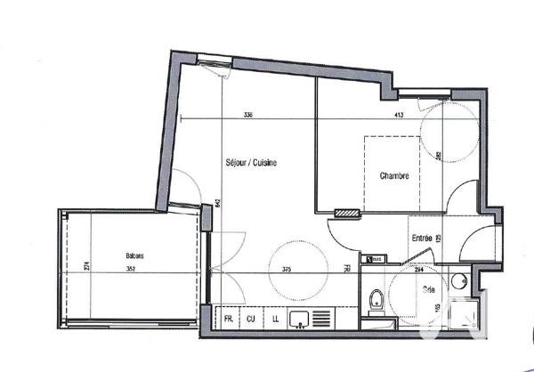 Appartement à vendre 2 pièces 44,29 m² Montpellier