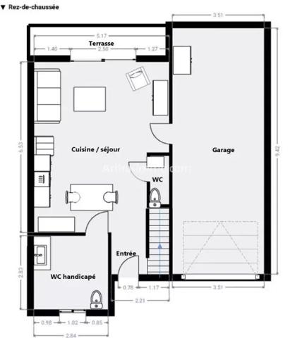 Vente                                                      Appartement
                        
                     3 pièces                      74 m2                     à Roquebrune-sur-Argens