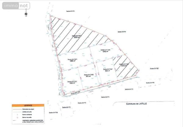 Terrain à Batir à vendre à Latillé dans la Vienne (86190), ref : 018/800.