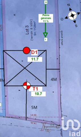 Terrain à vendre 1 126 m² Oinville-sous-Auneau