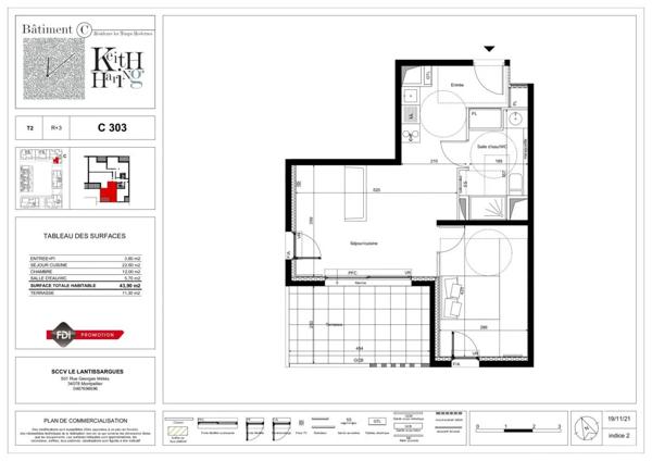 Appartement à louer à Montpellier (34070)