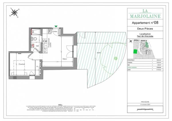 Vente appartement Mouans sartoux, 31m² 2 pièces 220 000€ Alpes-maritimes