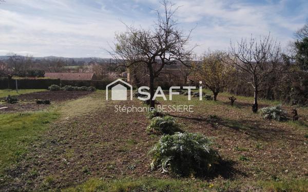 Terrain viabilisé et clôturé de 563m²