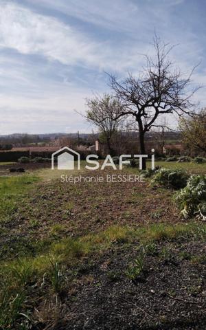 Terrain viabilisé et clôturé de 563m²