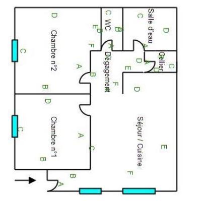 Maison 4 pièces - 50 m²