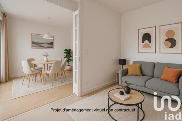 Appartement 3 pièces de 50 m² à Paris (75013)