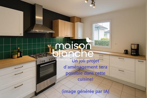 VILLENAVE D'ORNON CHAMBERY/TRIGAN:MAISON DE VILLE T4 LIBRE  AVEC  JARDIN, GARAGE ET PARKING!