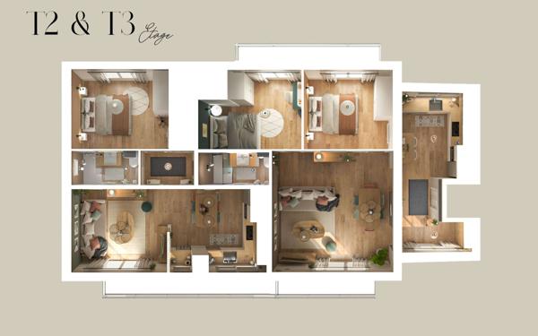 Maison à vendre    2 pièces •  Pessac