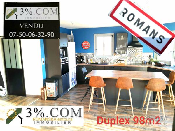 DUPLEX 96m2 + 3ch + Garage - ROMANS/ISERE(26) Romans-sur-Isère (26100)