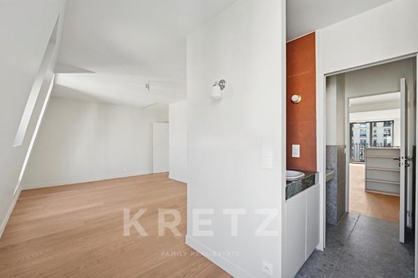 Duplex neuf en dernier étage au Centre de Puteaux