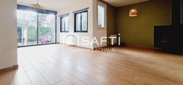 Charmante maison de 75 m², trois chambres, avec extérieur